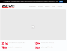 Tablet Screenshot of duncan.com.pl